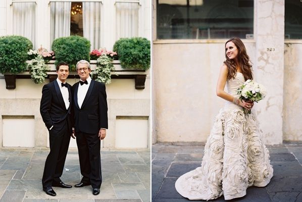 new-orleans-black-tie-wedding-groom-tux-bride-amsale-wedding-dress