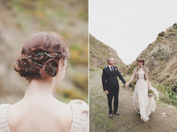 new-zealand-cliffs-wedding-hair-updo-accessories-bride-groom