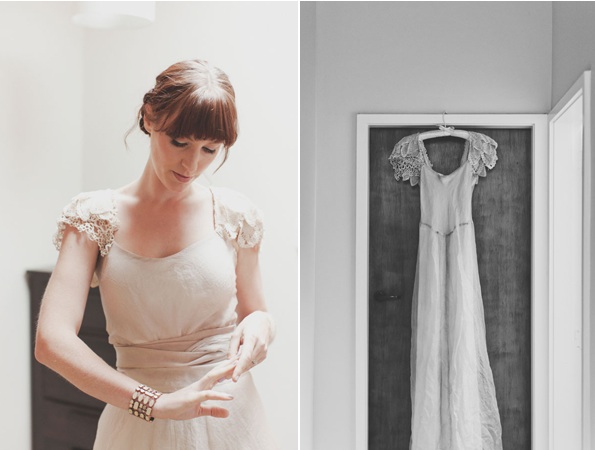 new-zealand-wedding-bride-getting-ready-lace-wedding-dress-vintage