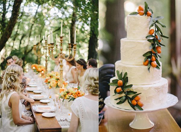 Orange Wedding Cake Ideas