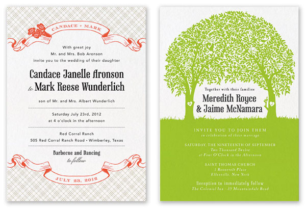 Printable Press Wedding Invites