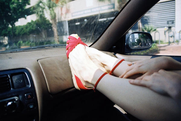 Red Wedding Sandals
