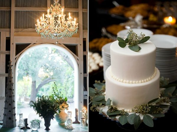 Rustic Ojai Garden Wedding Industrial Chic Reception Cake