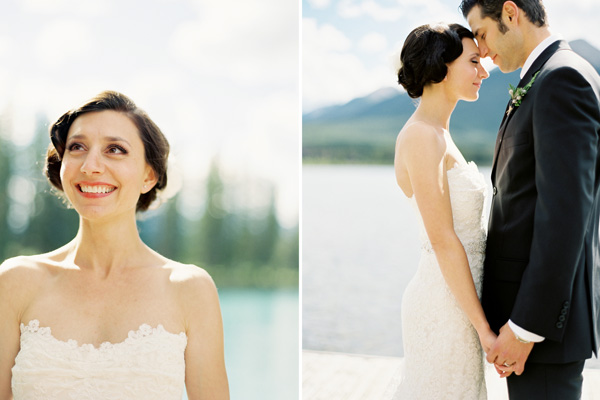 rustic-mountainside-wedding-couple-lake