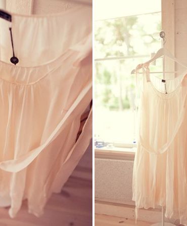 Short Silk Wedding Dress