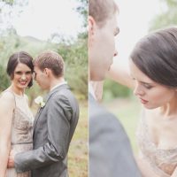 Taupe Bride And Groom