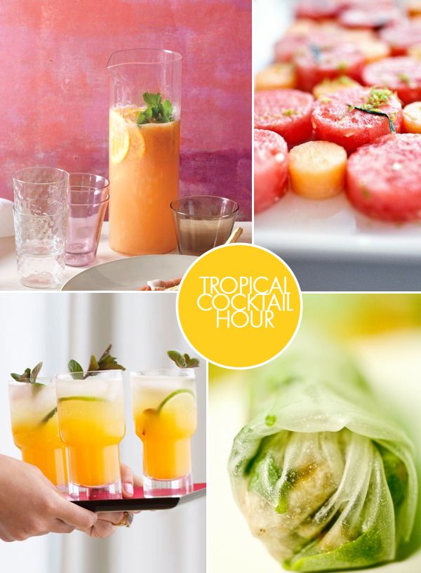 Tropical Wedding Cocktail Ideas