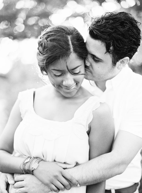 Tuscany Inspired Engagement Black And White Meadow Fresh