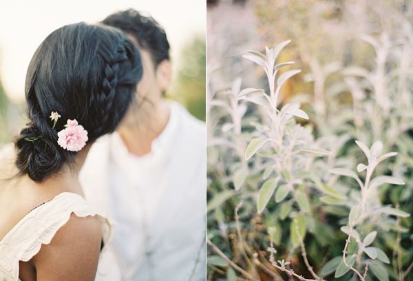 Tuscany Inspired Engagement Fresh Meadow Kiss Hair Accessories