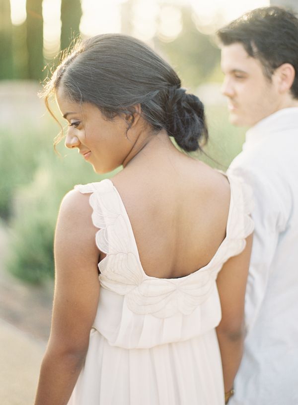 Tuscany Inspired Engagement White Engagement Dress Style