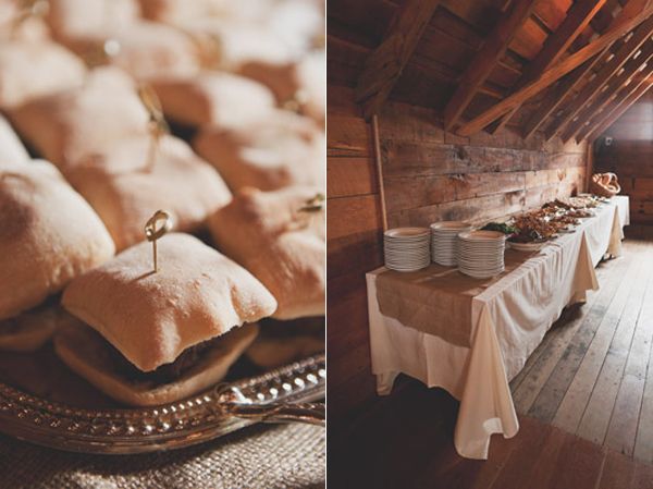 wedding-reception-buffet-barn-silver-platter