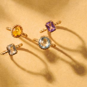 An assortment of rings with various gemstones