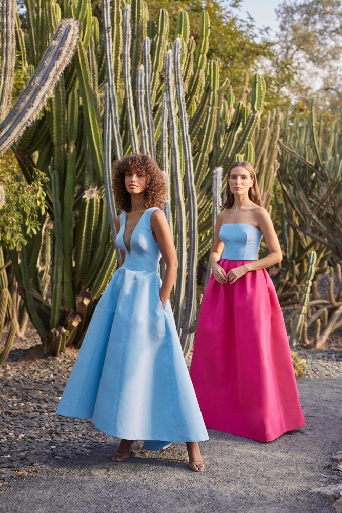 Sky blue & pink dresses by Monique Lhuillier PreOwned Wedding Dresses — free download